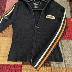 Harley Davidson zip up sweater